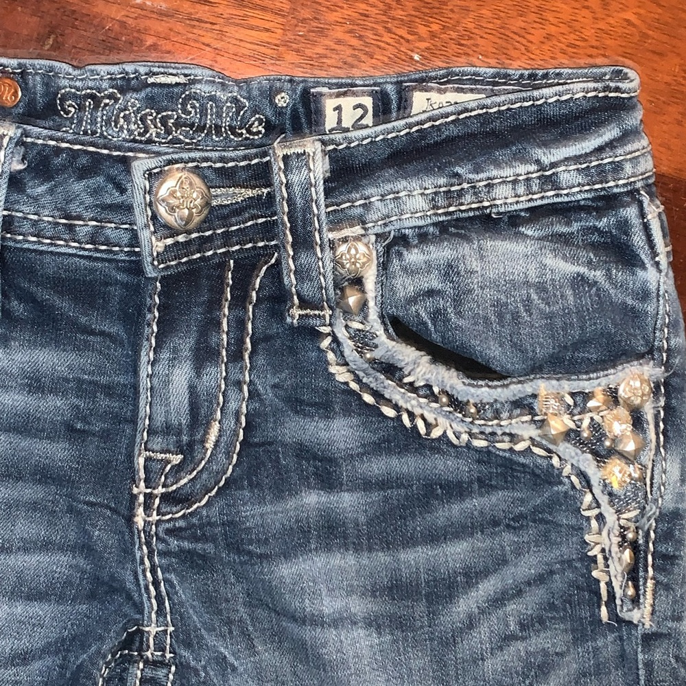 MISS ME GIRLS Jeans Capri size 12 - Picture 7 of 11